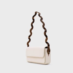 ANACONDA FLAP BAG HUESO