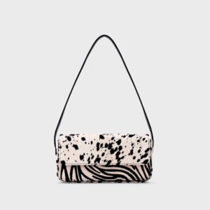 ANIKA FLAP BAG HUESO NEGRO