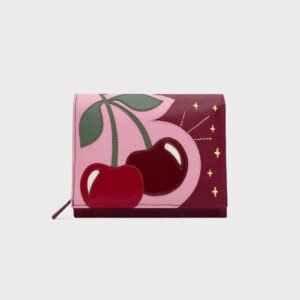 BILLETERA D LUCKY CHERRIES ROSA