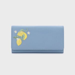 BILLETERA LARGA SUNDAE LEMON CELESTE