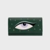 BILLETERA LARGA LUCKY EYE VERDE