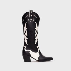 BOTA LUCKY HEARTS HUESO NEGRO