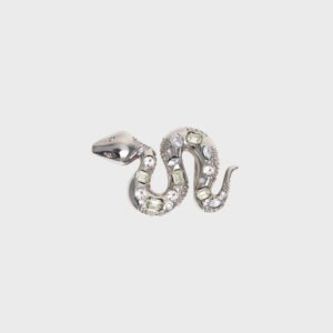 HEBILLA | SERPIENTE CRISTAL PLATEADO