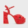 FLAVIA PLATAFORMA ROJO