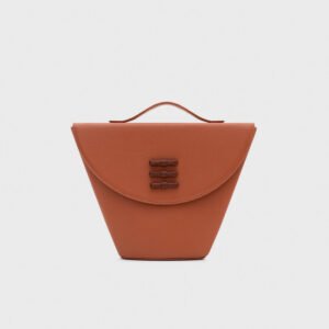 LUCILLE FLAP TRAPEZE BAG COBRE