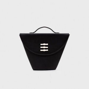 LUCILLE FLAP TRAPEZE BAG NEGRO