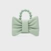 NAILA BEADED BOW BAG VERDE