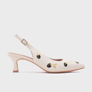 NINETTE BLACKBERRY MIDI SLINGBACK HUESO