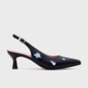 NINETTE BLUEBERRY MIDI SLINGBACK NEGRO
