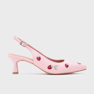 NINETTE RASPBERRY MIDI SLINGBACK ROSA