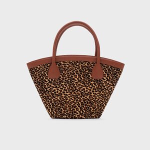 SASKIA TRAPEZE BAG LEOPARDO