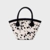 SASKIA TRAPEZE BAG HUESO NEGRO